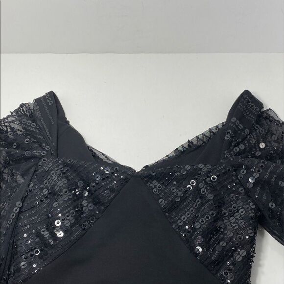 CUSHNIE Off-The-Shoulder Embellished Tulle Cocktail Dress size 0 - Picture 14 of 15